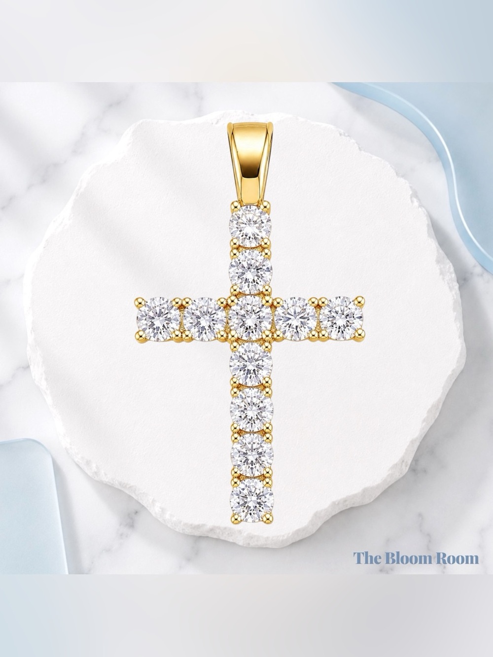 Reckless Love Pendant Gold | 925 Sterling Silver Cross Pendant